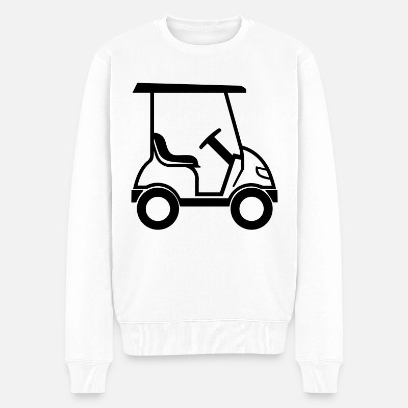 voiture de golf - Pull Premium bio Homme - blanc