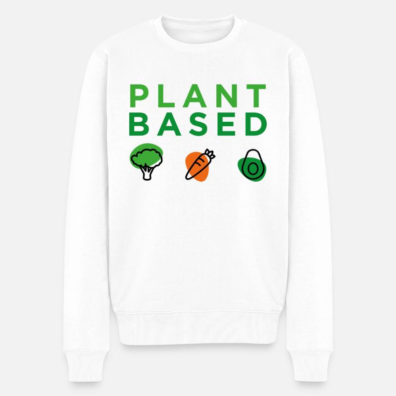 À base de plantes - Pull Premium bio Homme - blanc