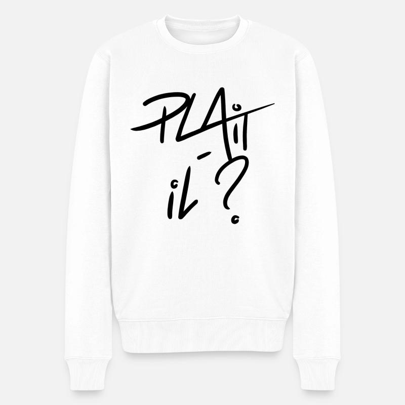 Plaît-il ? - Pull Premium bio Homme - blanc