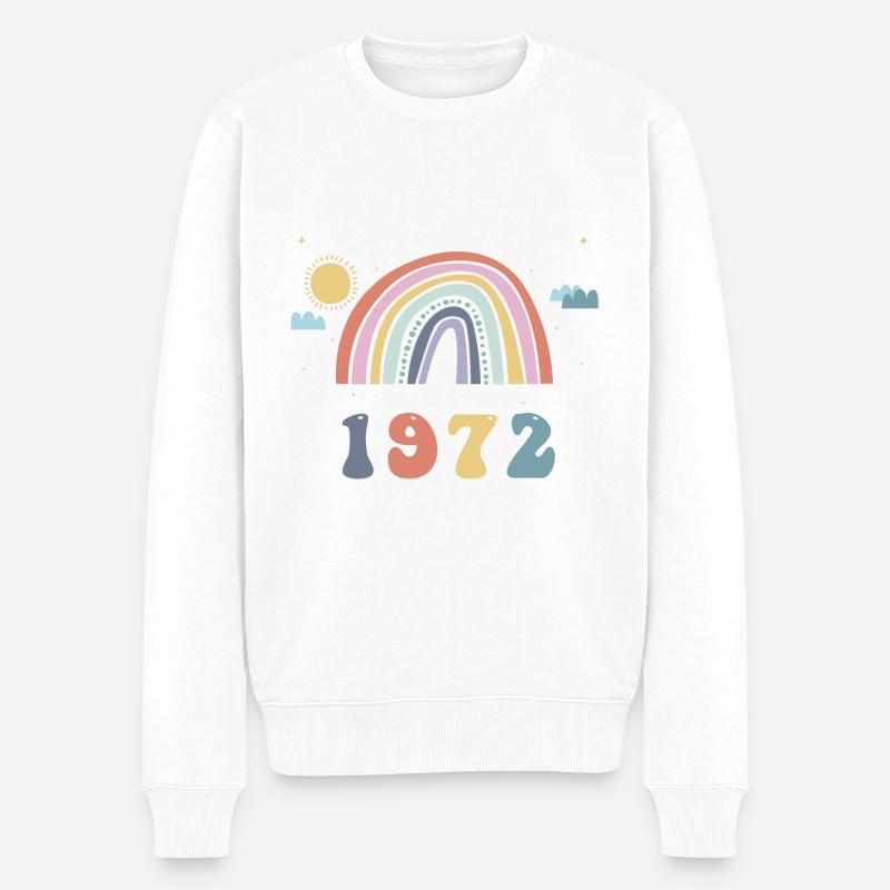Rendre le monde meilleur depuis 1972, 51e - Pull Premium bio Homme - blanc