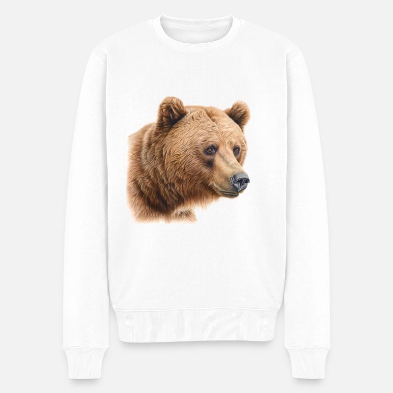 Ours - Pull Premium bio Homme - blanc