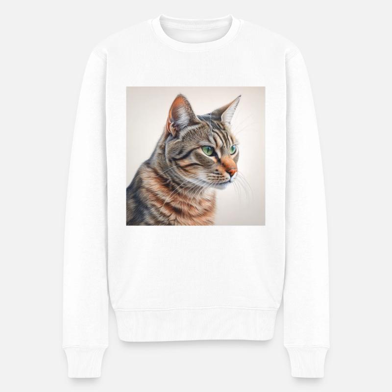 Chat - Pull Premium bio Homme - blanc