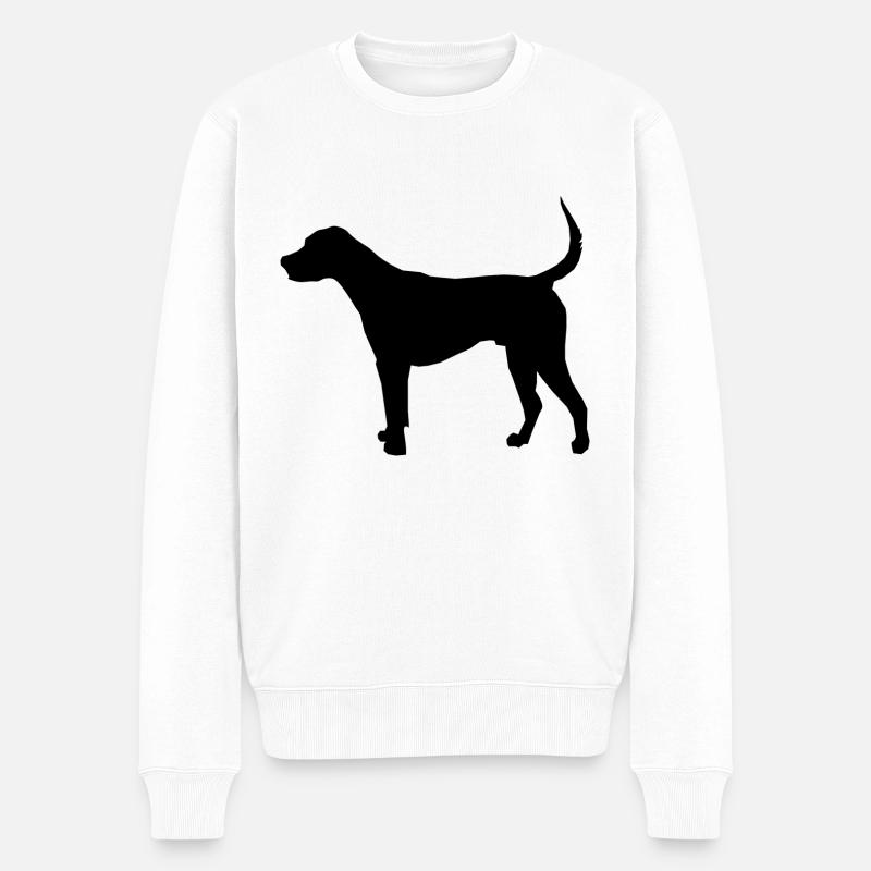 Labrador - Männer Premium Bio Pullover - Weiß