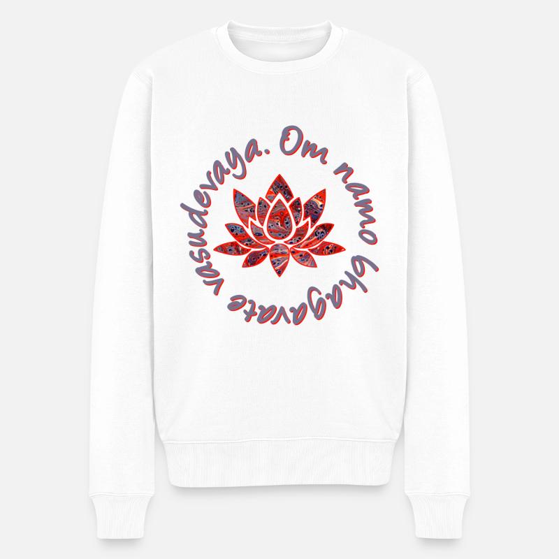 om namo bhagavate e 261 - Pull Premium bio Homme - blanc