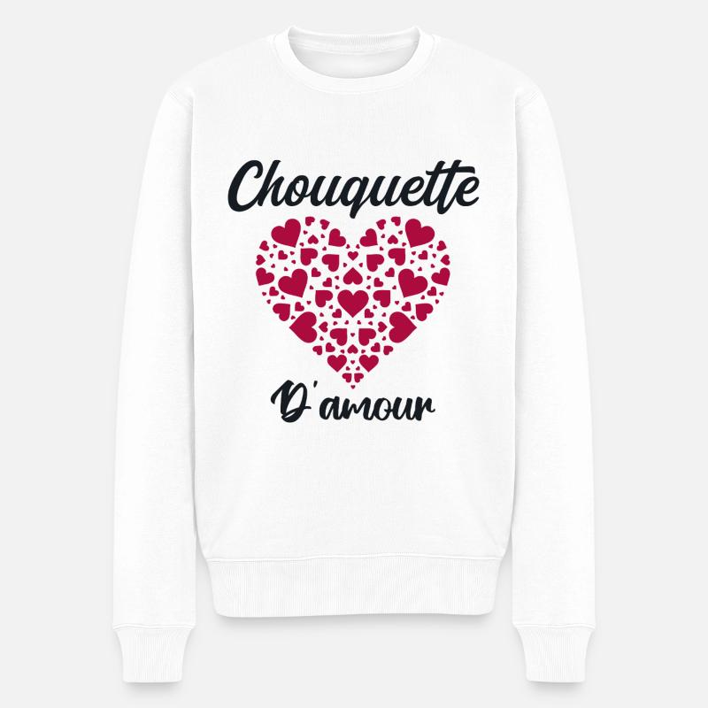 Chouquette - Männer Premium Bio Pullover - Weiß