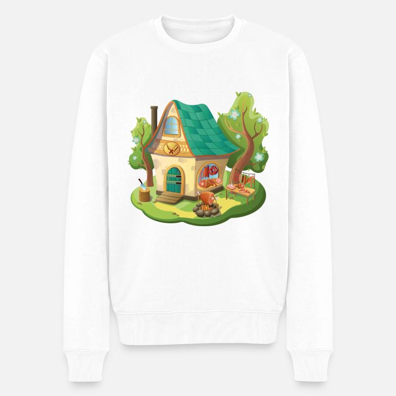 Märchen Haus Boucher Boucher - Pull Premium bio Homme - blanc
