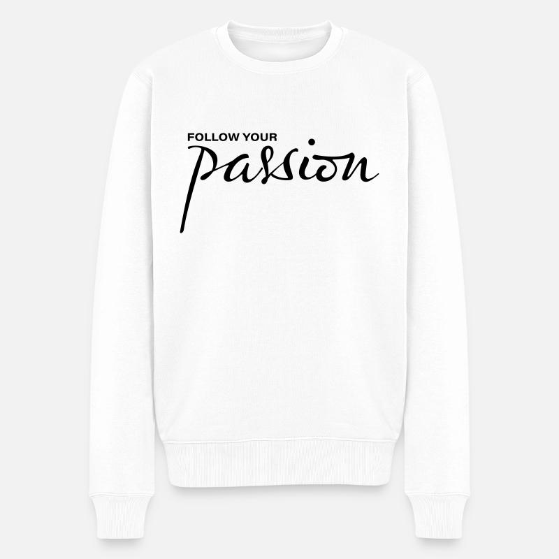 Suivez votre passion - Pull Premium bio Homme - blanc