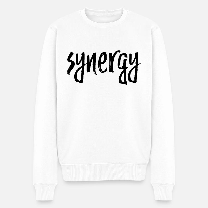 Synergie - Pull Premium bio Homme - blanc
