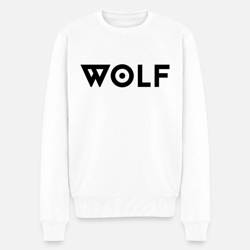 WOLF - Pull Premium bio Homme - blanc