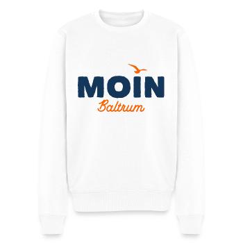 Nordsee Moin Baltrum - Männer Premium Bio Pullover - Weiß - Vorne - Thijin (182cm)