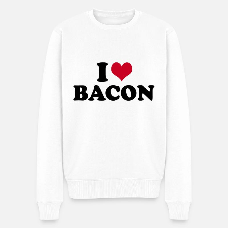 J’adore le bacon - Pull Premium bio Homme - blanc