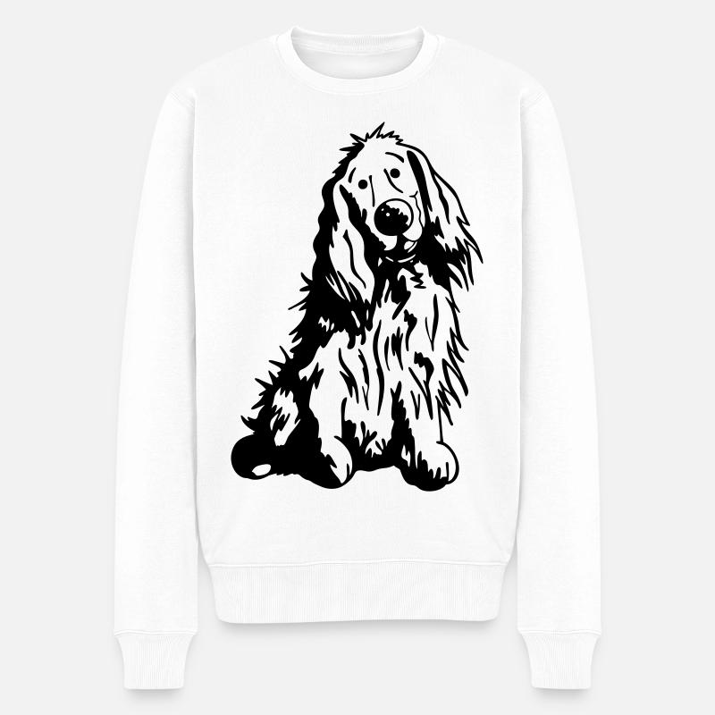 Mignon Cocker Spaniel Anglais - Pull Premium bio Homme - blanc