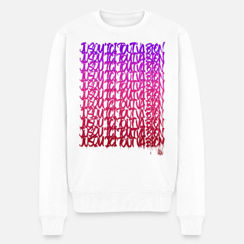So weit so gut - Männer Premium Bio Pullover - Weiß