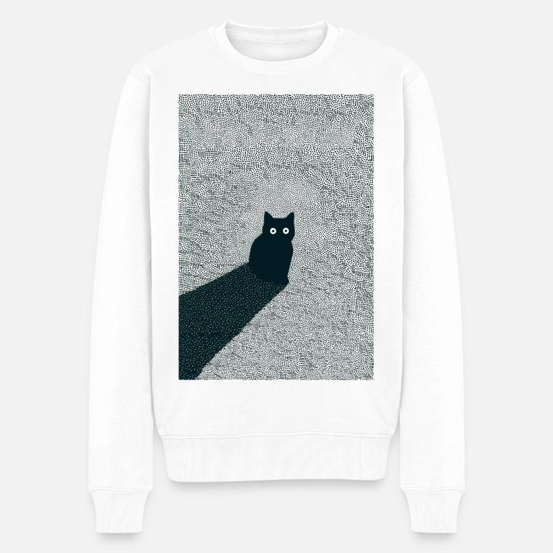 Pois de chat - Pull Premium bio Homme - blanc