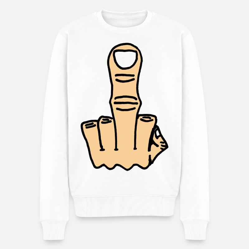 Design réalisé par Fottutte Reverse - Pull Premium bio Homme - blanc