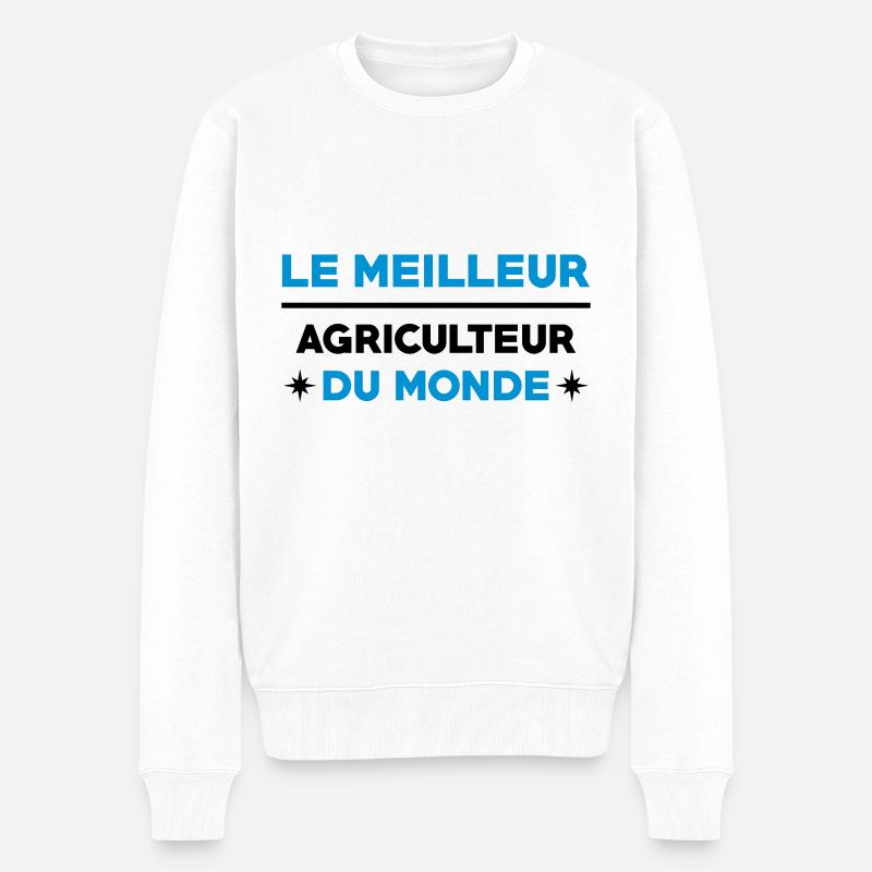 Le meilleur agriculteur du monde - Pull Premium bio Homme - blanc