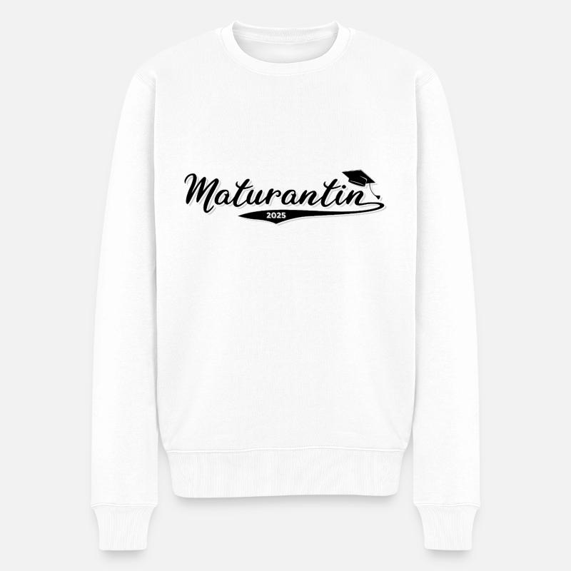 maturantin 2025 - Männer Premium Bio Pullover - Weiß