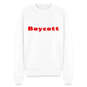Roter Boykott - Männer Premium Bio Pullover - Weiß - Vorne - Thijin (182cm)