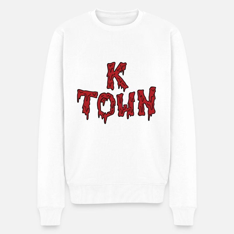 K Town - Männer Premium Bio Pullover - Weiß
