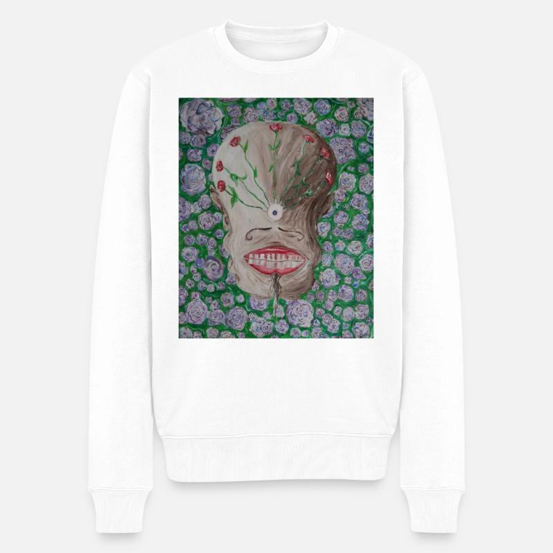 Florilège - Pull Premium bio Homme - blanc