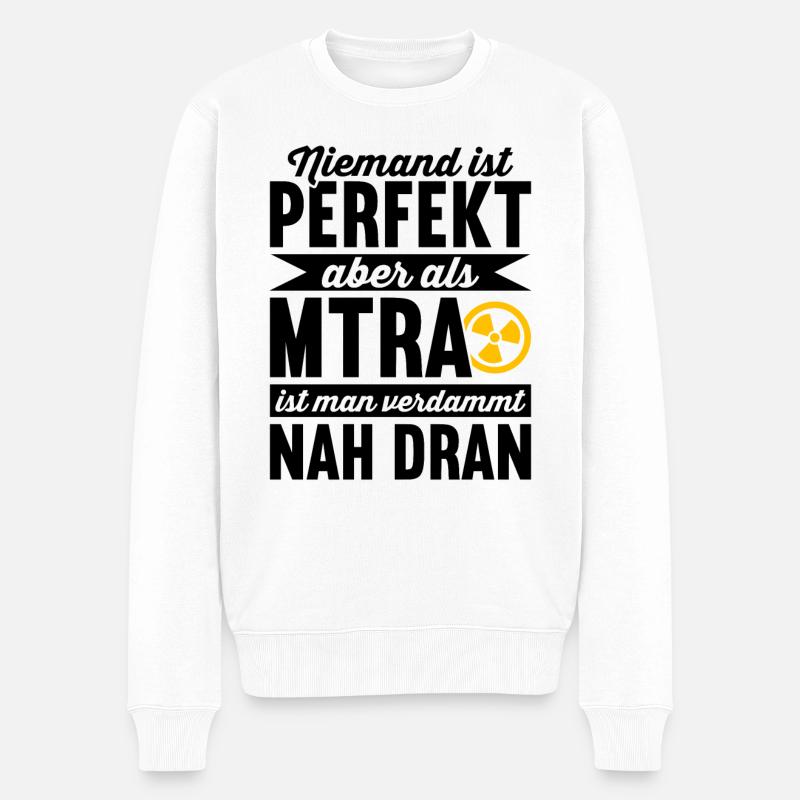MTRA Radiologie Röntgen MTA Radiologe - Männer Premium Bio Pullover - Weiß