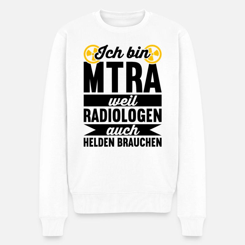 MTRA Röntgen Radiologie Radiologe - Männer Premium Bio Pullover - Weiß