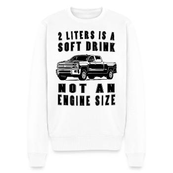 Pick Up - Truck - Trucker - Pick Up Fahrer black - Männer Premium Bio Pullover - Weiß - Vorne - Thijin (182cm)