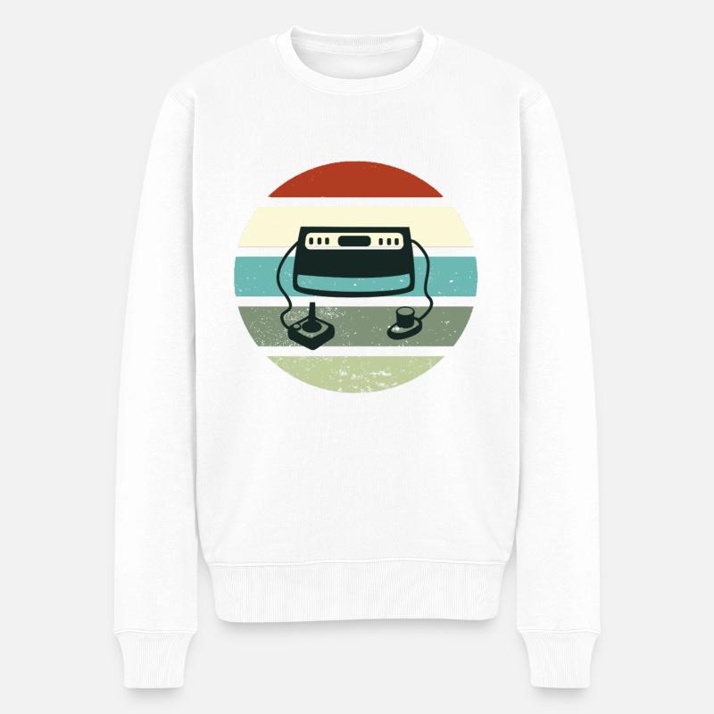 Style rétro - Pull Premium bio Homme - blanc
