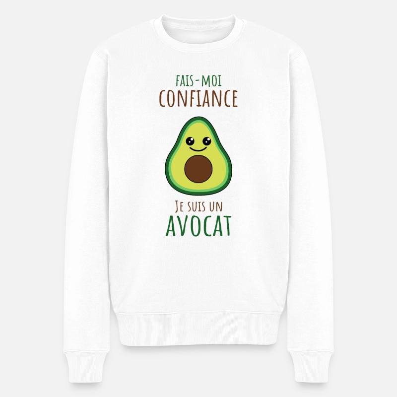 Fais moi confiance je suis un avocat - Pull Premium bio Homme - blanc
