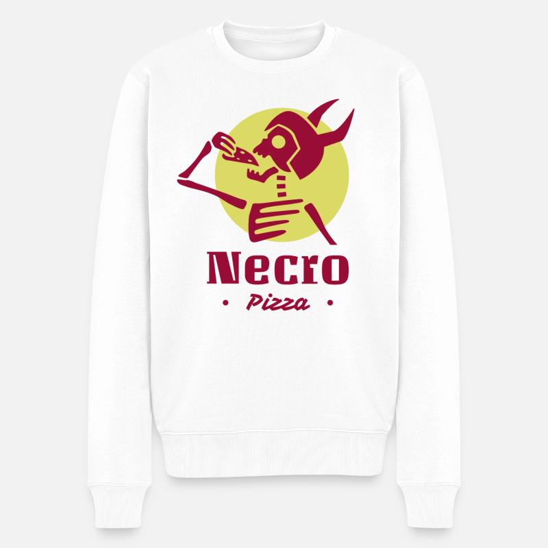 Necro Pizza - Pull Premium bio Homme - blanc