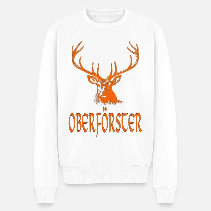 FORESTIER EN CHEF - Pull Premium bio Homme - blanc