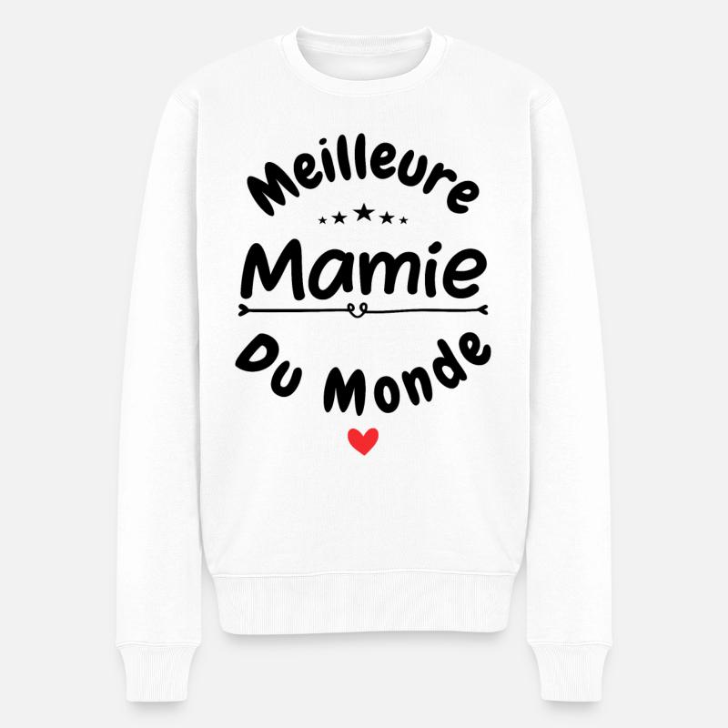 Meilleure mamie du monde - Pull Premium bio Homme - blanc