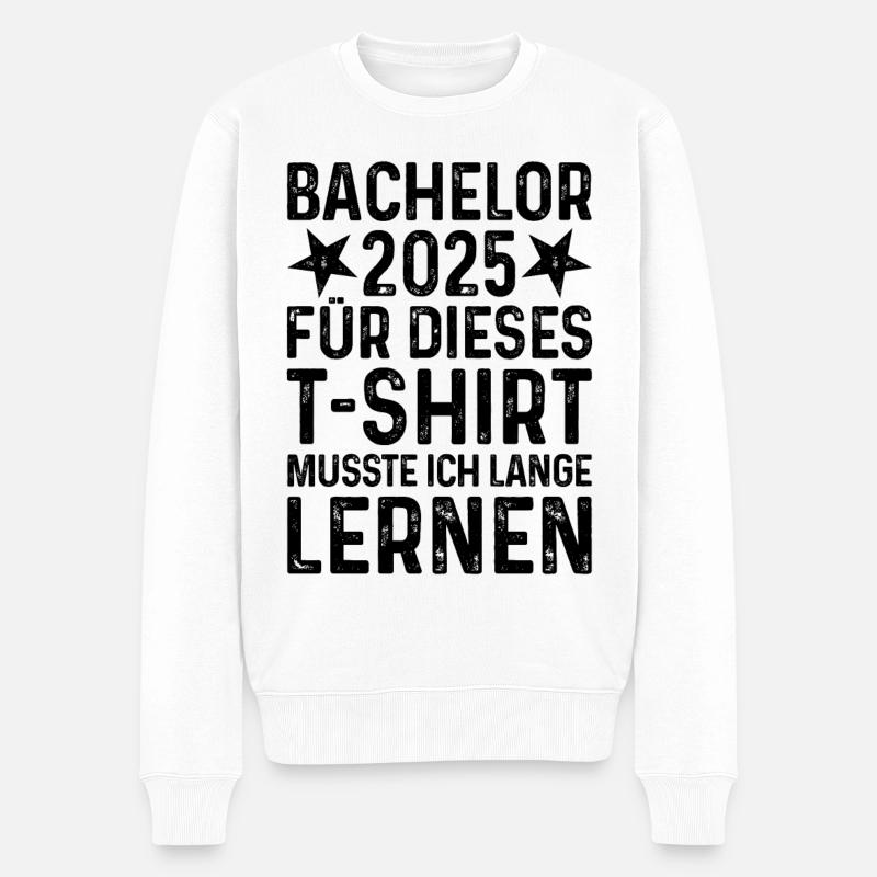 Bachelor 2025 - Männer Premium Bio Pullover - Weiß