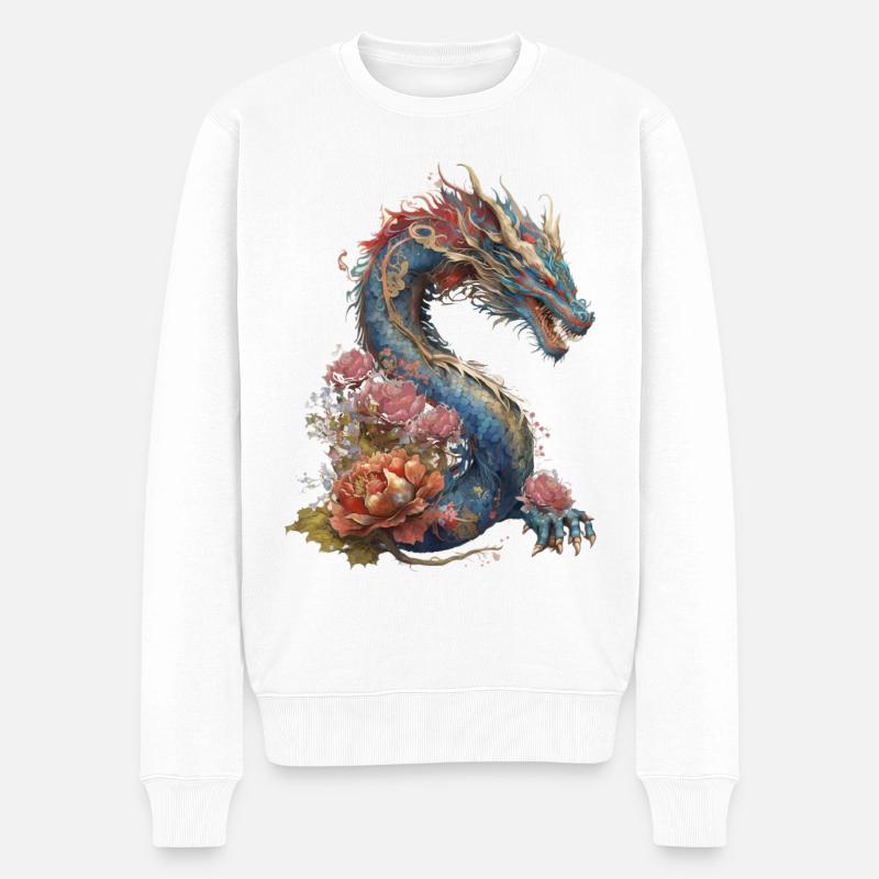 Dragon élaboré - Pull Premium bio Homme - blanc