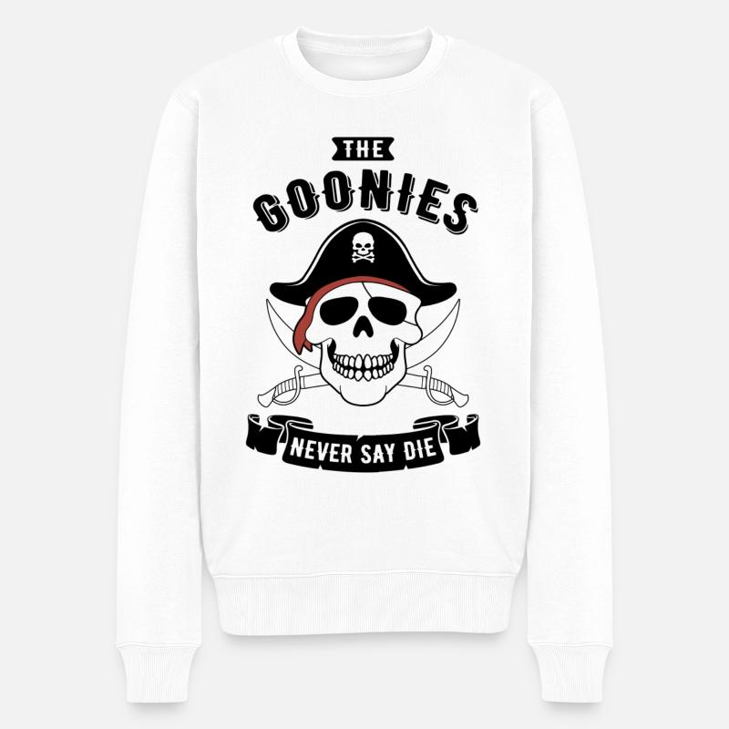 Die Goonies sagen niemals sterben - Männer Premium Bio Pullover - Weiß