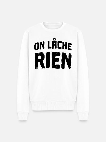 on lâche rien - Pull Premium bio Homme - blanc