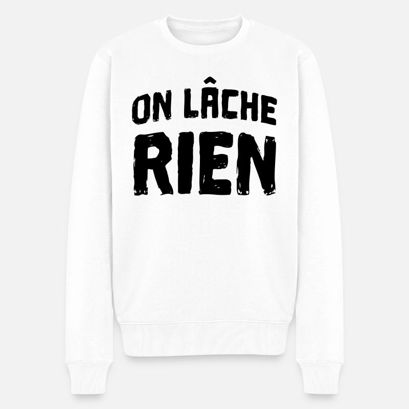 on lâche rien - Pull Premium bio Homme - blanc