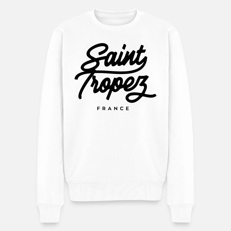 Saint Tropez - Pull Premium bio Homme - blanc