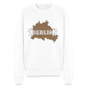 Berlin Pride - Männer Premium Bio Pullover - Weiß - Vorne - Thijin (182cm)