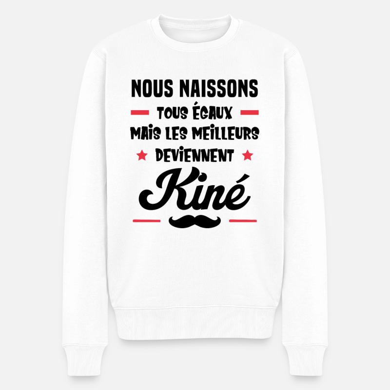 Les meilleurs deviennent kiné - Pull Premium bio Homme - blanc