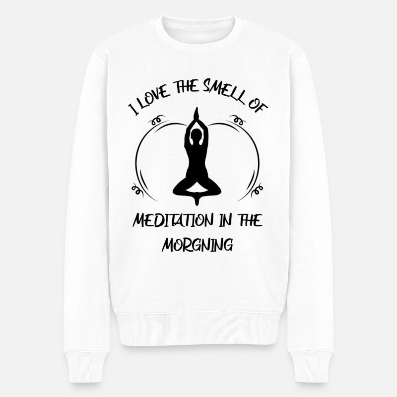 Méditation - Pull Premium bio Homme - blanc