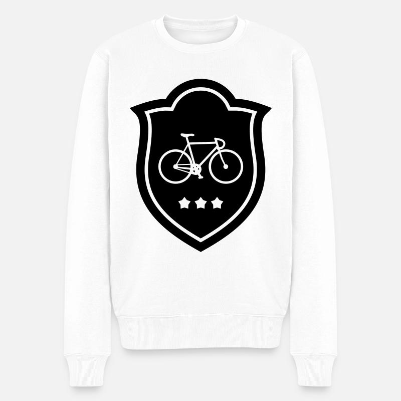 Cyclisme - Vélo - Pull Premium bio Homme - blanc