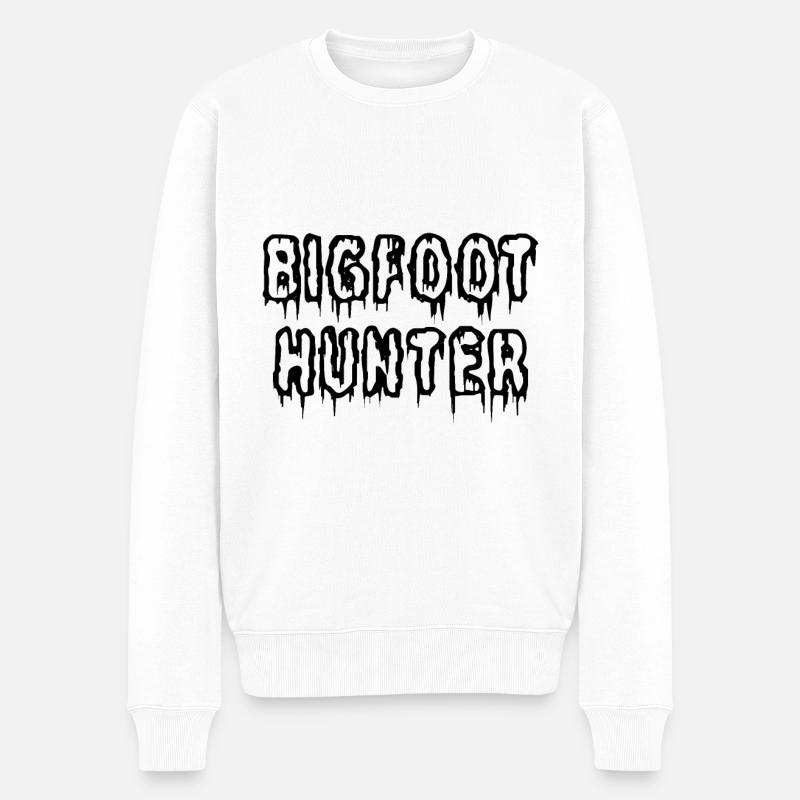 Chasseur de Bigfoot - Pull Premium bio Homme - blanc