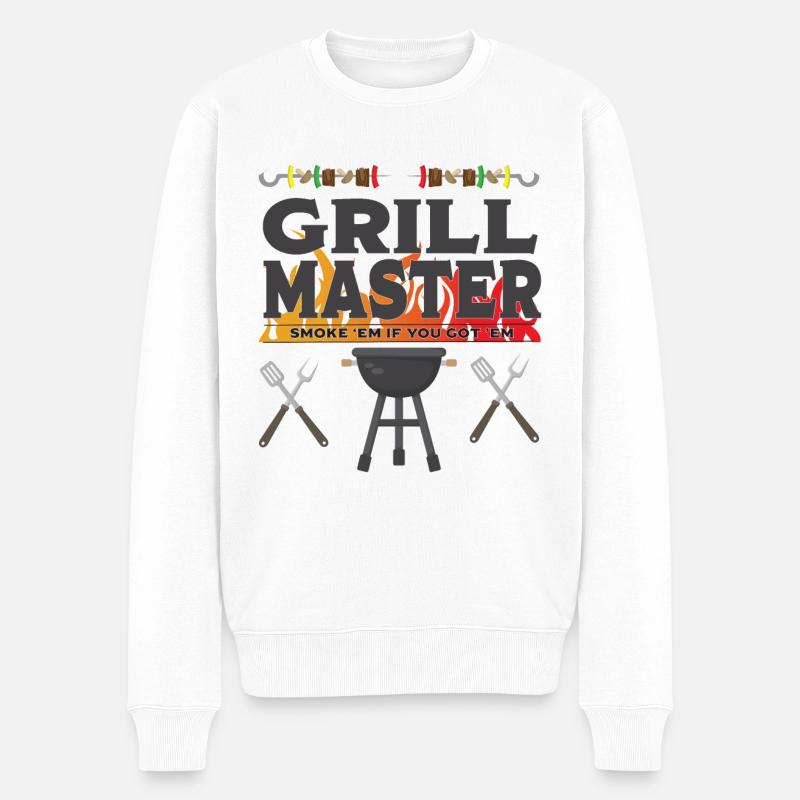 Grilling Grill Master - Pull Premium bio Homme - blanc
