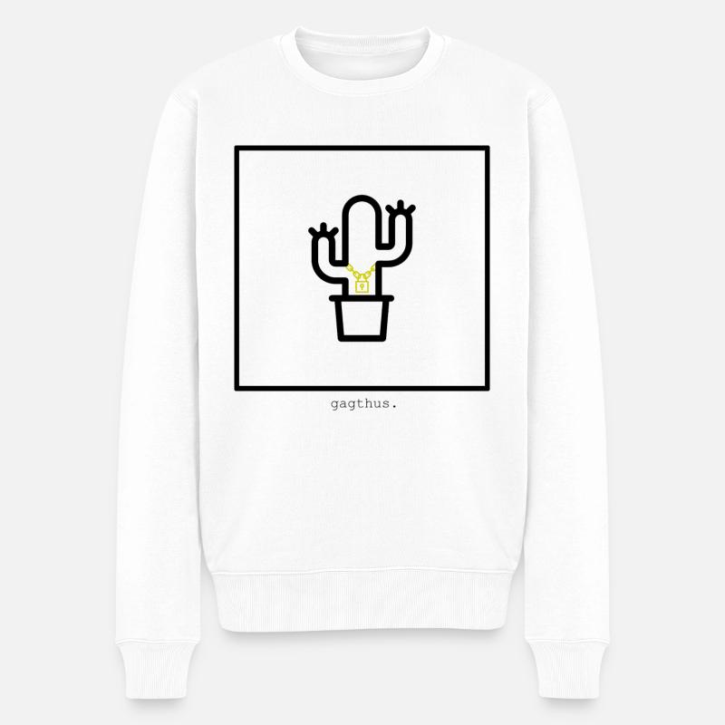 gagthus - Pull Premium bio Homme - blanc