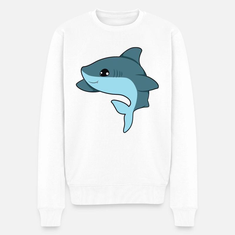 Requin - Pull Premium bio Homme - blanc