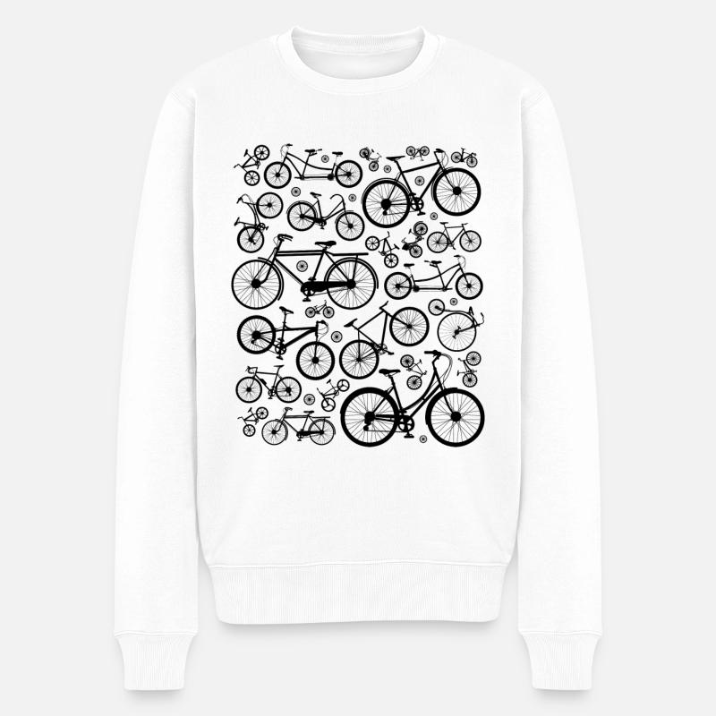 vélo collection - Pull Premium bio Homme - blanc