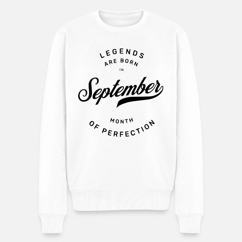 ANNIVERSAIRE SEPTEMBRE - Pull Premium bio Homme - blanc