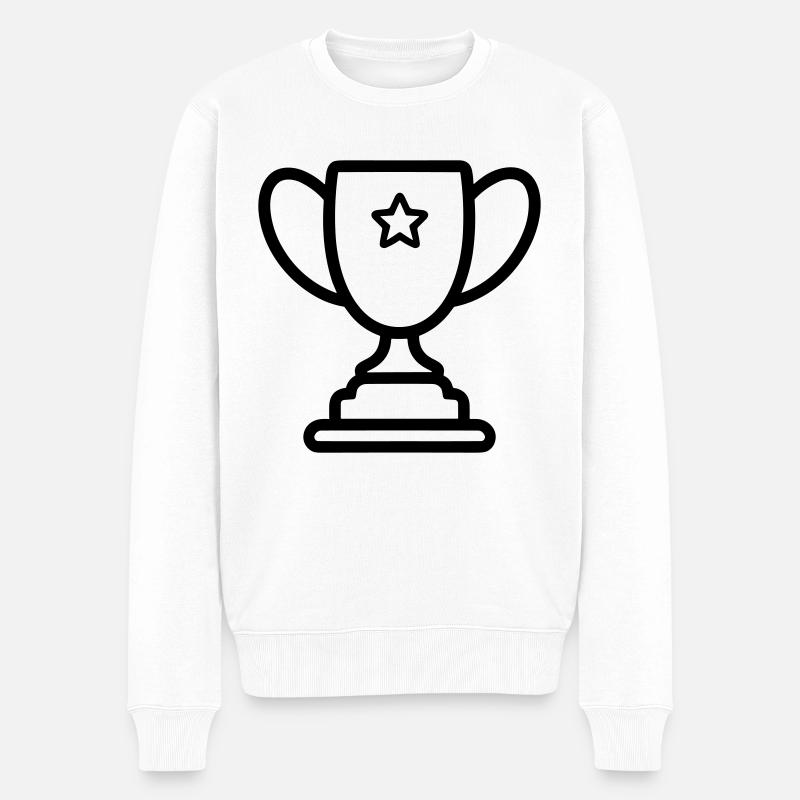 trophée - Pull Premium bio Homme - blanc