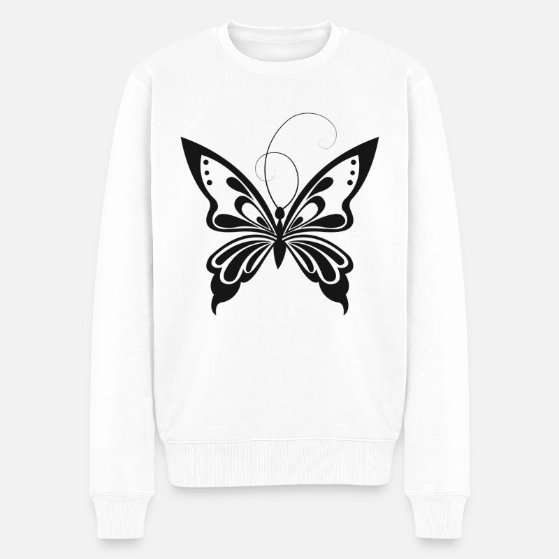 Papillon - Pull Premium bio Homme - blanc